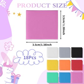 Pack of 18 Colourful Modelling Erasers, Fun Malleable Erasers, Multicoloured Creative Game Rubber, Reusable Kneaded Educational Aids, Educational DIY Art Accessories for School