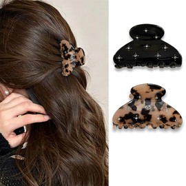 Hair Clip, Barrette, Small, Secure, Anti-Slip, Strong, Lightweight, Gentle on Thin and Fine Hair, Korean Style, Adult Cute, Elegant, Can Be Used in the Bath, Perfect Gift