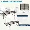 Folding Table w/ Carry Bag, Paper Towel Holder, Garbage Holder,