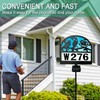 VividLadybug Solar House Numbers Yard Sign Stake, Solar Powered Lights