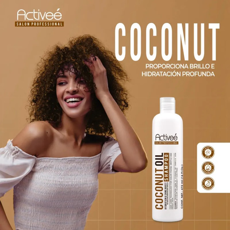Shampoo Professional Coco Oil Tecnologia para cuidado Cabello con Perdida
