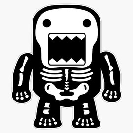 Skeleton Domo Sticker Bumper Sticker Vinyl Decal 5"