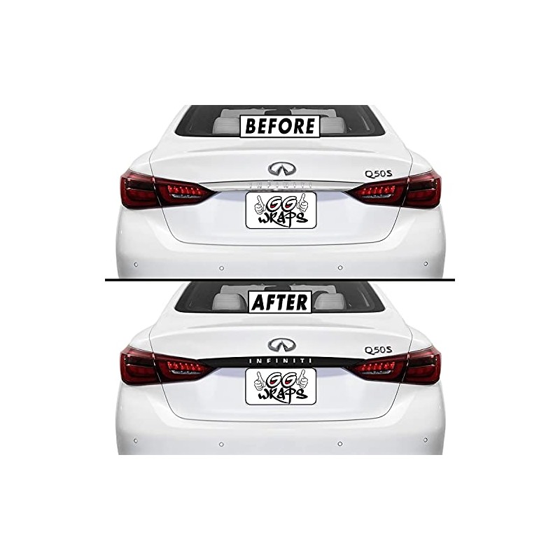 SlickMod Chrome Delete Blackout Vinyl Overlay for 2018-2022 Infiniti Q50