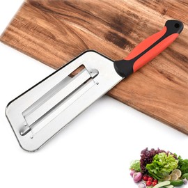 Stainless Steel Shredder Slicer, 2025 Upgraded Stainless Steel Dual Blade Julienne Cutter, Sharp Stainless Steels Blades, For Sauerkraut Coleslaw Mandoline Slicer