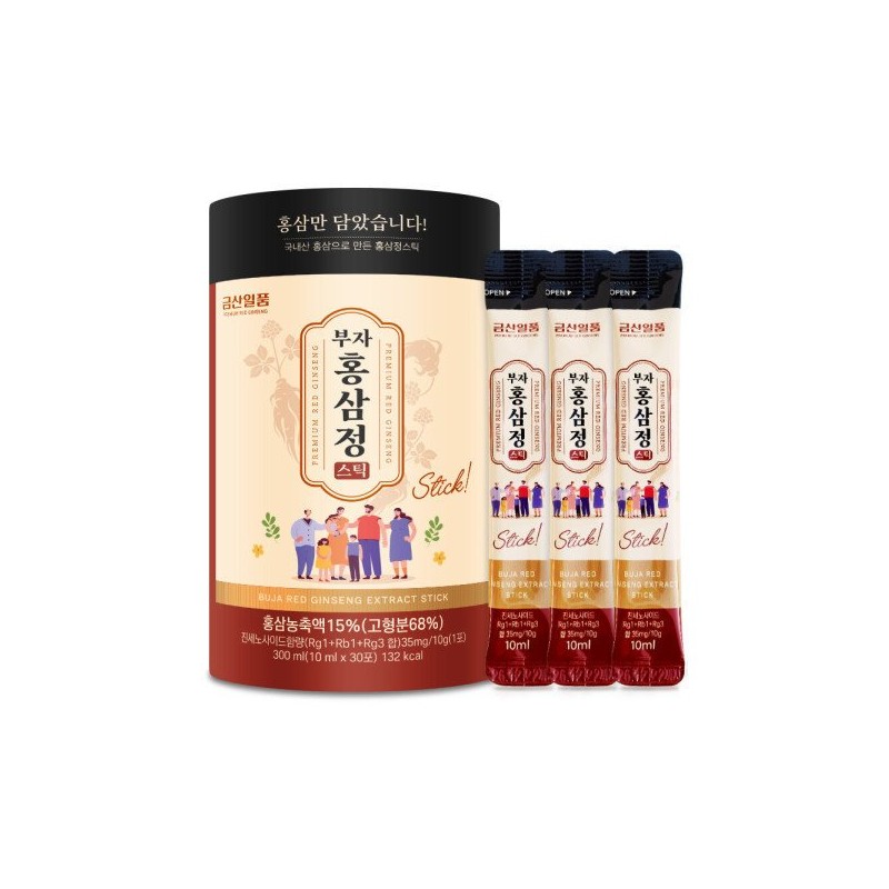 부자홍삼정스틱 1일 1포 진세노사이드 3종합 25 Rich Red Ginseng Stick