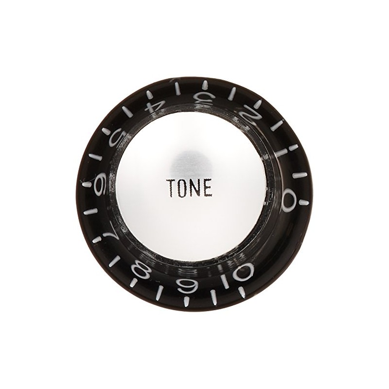 SCUD Hat Knob, Metal Top, Tone, Millimeter Black/Silver Cap KB-130T
