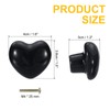 sourcing map 4 Packs Ceramic Drawer Knobs, Heart-Shaped Dresser Pulls,