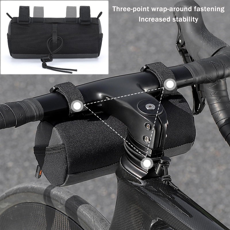 Ayicheyl Bicycle Handlebar Bag, Handlebar Bag with Shoulder Strap, Handlebar