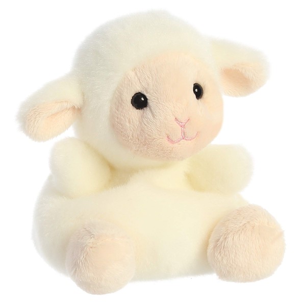Aurora® Adorable Palm Pals™ Woolly Lamb™ Stuffed Animal - Pocket-Sized Fun - On-The-Go Play - White 5 Inches