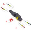 YETOR 2 pin connector kit,car way Waterproof Connector, 10 Kit