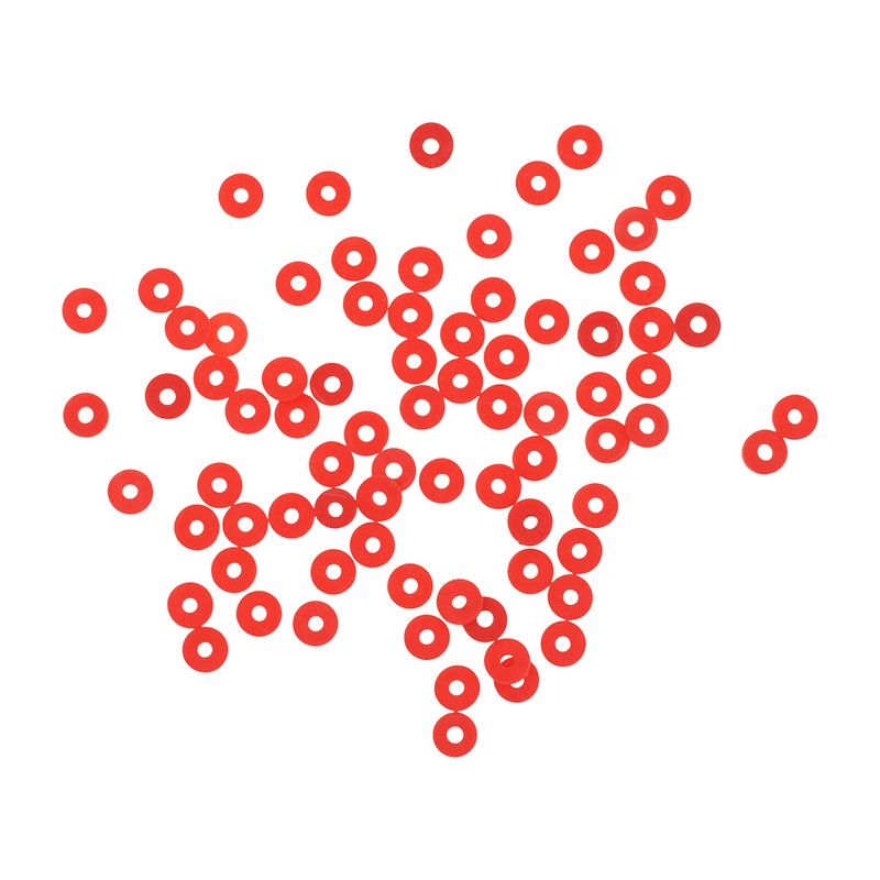 Mandala Crafts Red Heishi Beads for Jewelry Making - 3000