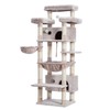 Gitelsnour Cat Tree for Indoor Cats Large Adult, 74" Cat