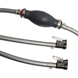 Scepter Marine Outboard Boat Motor Fuel Line Kit, Includes 7-Foot, 3/8 Inch Inner Diameter Fuel Line Hose, EPA/CARB Compliant Primer Bulb, Connectors, Fits BRP Johnson/Evinrude Boat Engines (08313)