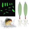 Noctilucent Luminous Fishing Lures Metal Hard Bait Night Glow Sea