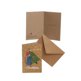 Box of 8 Festive Tiger Marie Curie Charity Christmas Cards In Wallet 557007