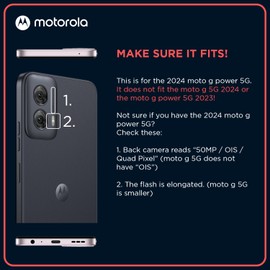 Motorola Essentials Moto G Power 5G (2024) Screen Protector- Strong 9H Tempered Glass, Anti Fingerprints, Anti Scratch, Anti Smudge