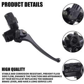 CNCMOTOK Front Brake Master Cylinder Lever Pump (Right Side) with 8mm Mirror Hole for GY6 50cc 125cc 150cc 250cc Scooter Moped ATV Dirt Pit Bike…