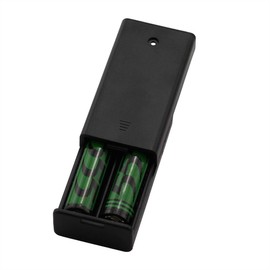 Onwon 6 Pieces 2 Slots x 1.5V AA Battery Case Holder Battery Spring Clip Storage Box Wire Leads with On/Off Switch