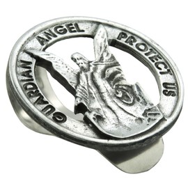 Needzo Guardian Angel Sun Visor Clip, Symbol of Protection and Faith, Safety Car Accessory Gift for New Drivers, 2 Inches