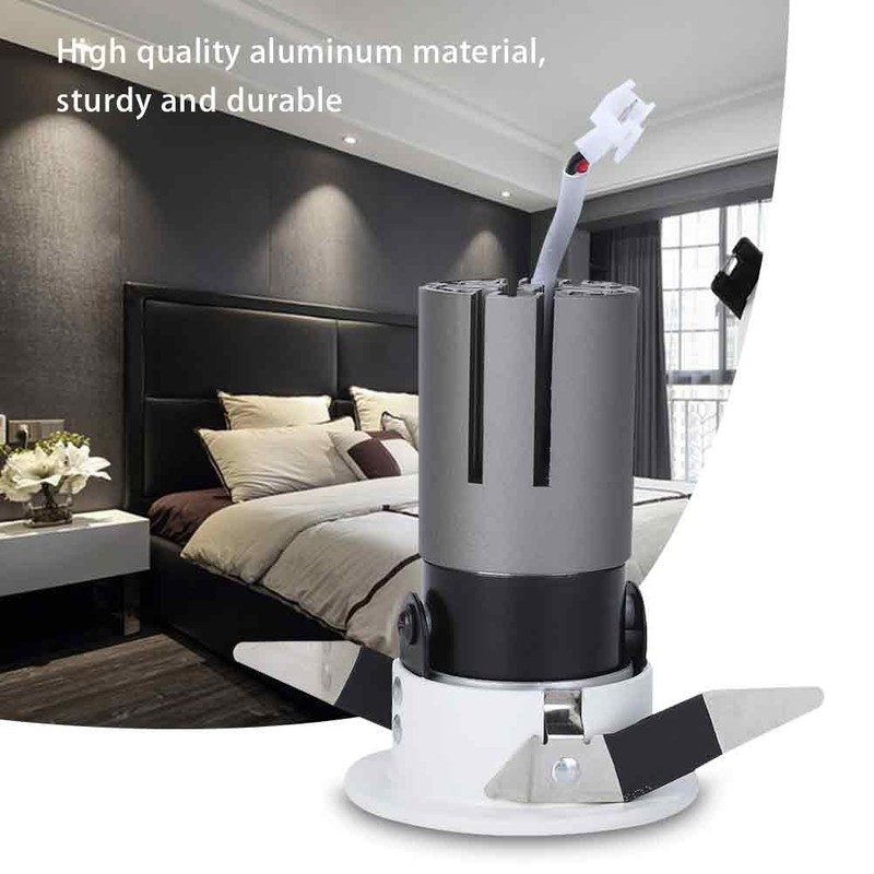 AC100-277V 7W Warm White LED Recessed Lamp Ceiling Light Downlight