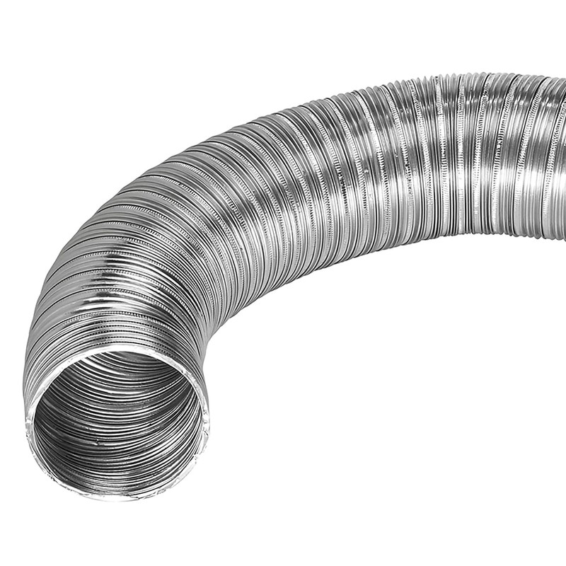 Lambro 60633 Semi-Rigid Aluminum Dryer Ducting, 4 inch x 8