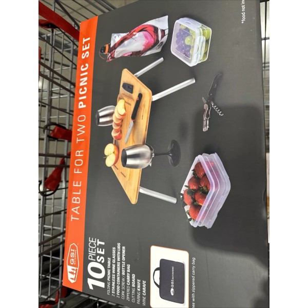 GSI Outdoors Table for Two Picnic Set with Zippered Carry