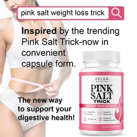 (3 Pack) Pink Salt Weight Trick Capsules - New Pink Salt Trick for Weight, Energy & Metabolism Support Supplement, New Advanced Formula, 180 Capsules for 3 Months