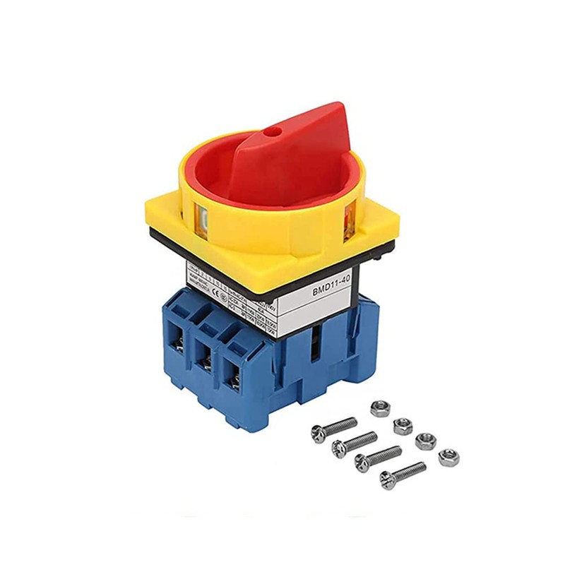 CENPEK Rotary Cam Selector Changeover Switch 63A 3-Pole 2-Position Universal