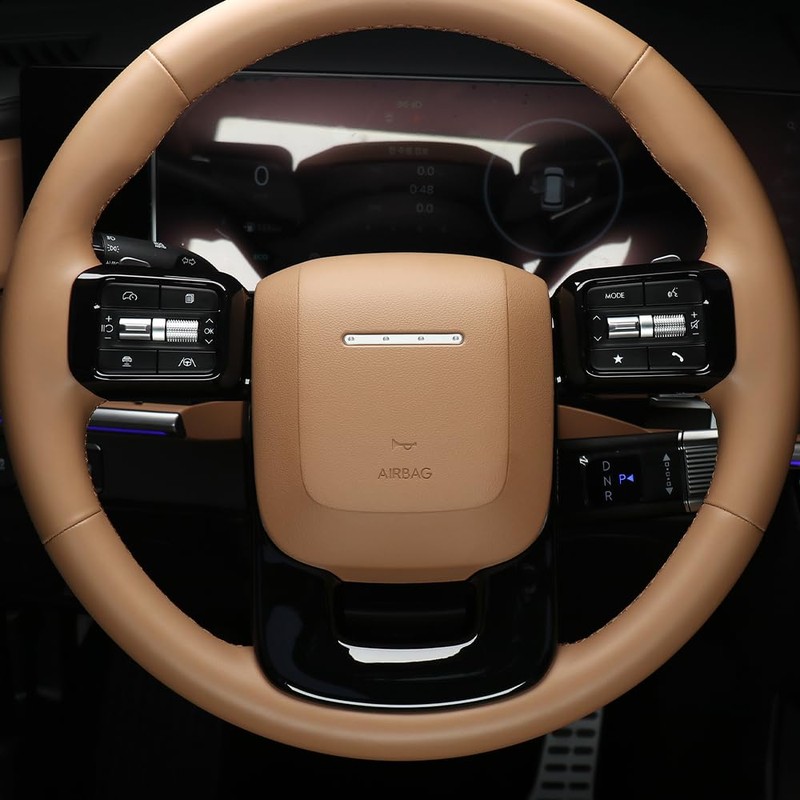 FOEVE Steering Wheel Trim Cover Compatible with Hyundai Santa FE