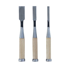 Takagi Gisuke Chisel Tool DIY Chisel Set of 3, 0.4, 0.69, 0.99, 0.99, 0.99 inches (9, 15, 24 mm) Set of 3 [Woodworking, Hinge Mounting, Threshold Grooves] [Mortise Carving, Step Cuts, Kumites] Takagi