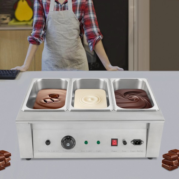 OCASAMI 300W Electric Commercial Chocolate Tempering Machine Melter Maker Melting