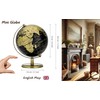 Exerz 14cm Globe Black & Gold Mini Globe Educational Geographical