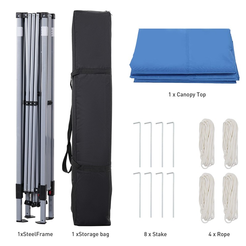 GDY 10'x10' Pop Up Canopy Tent, Portable Gazebo, Outdoor Canopy