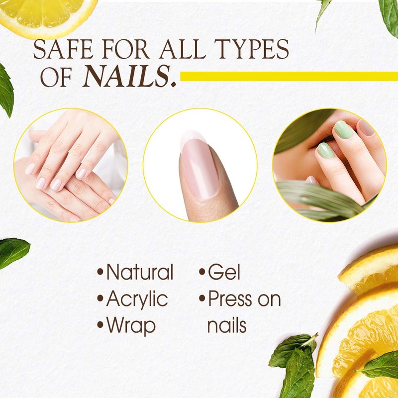 Gena Nail Brite Whitening Scrub with Brush, Cleans Conditions &