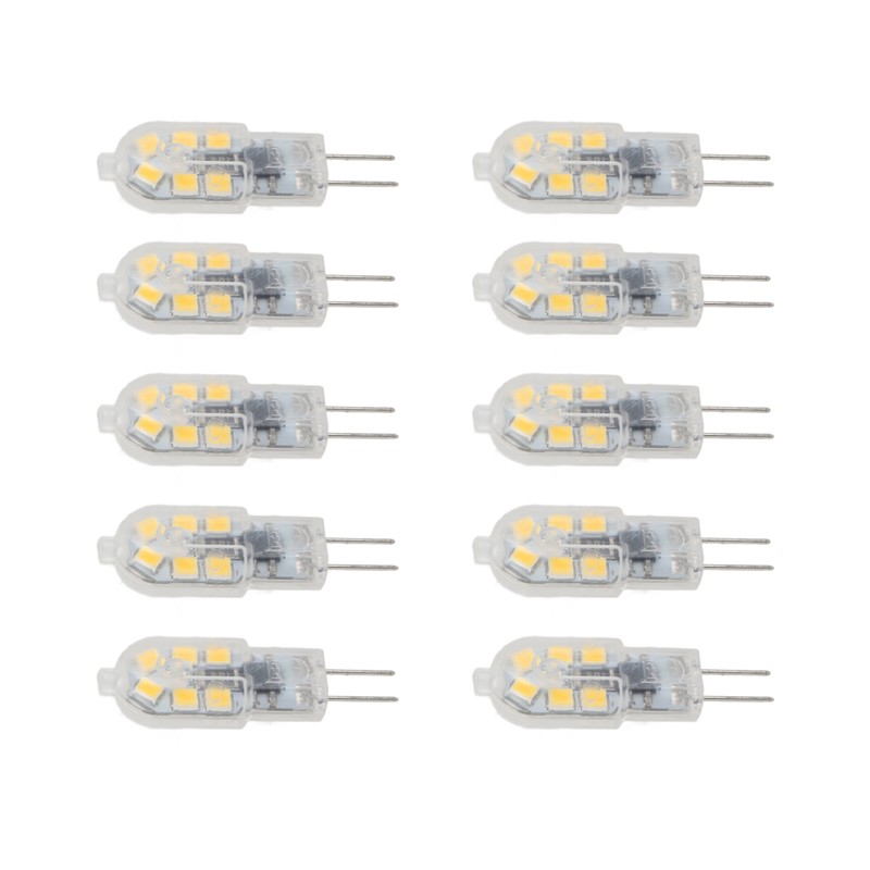 10 Pack G4 2835 LED Bulb Transparent Led Lamp Plug