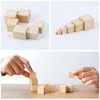 Small Wooden Cubes, 105 Pcs 20mm/0.78 Inch Wooden Blocks for