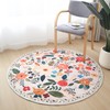 Rugcomf Round Rug 6ft Washable Circle Rug Non Slip Low