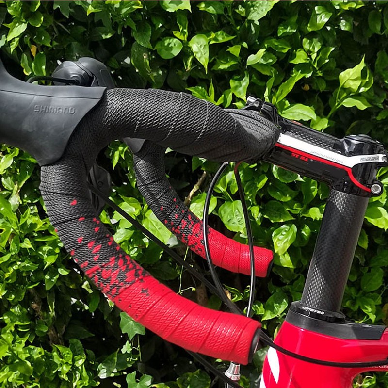 PLATTBK Bicycle Handlebar Tape Shock-Absorbent Gradient Color Road Bike Bar