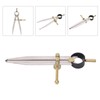 Wing Divider High Accuracy Rust Resistant Gold Adjustable Lockable Leather