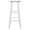 Winsome Element 2pc Set 29" Bar Stool, Natural/White Finish