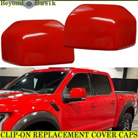 Torox 2015 2016 2017 2018 2019 2020 Ford F150 Mirror COVERS Skull Caps PQ RACE RED