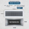 Fits 24x8 Duct Opening Steel Adjustable Air Supply Grille by