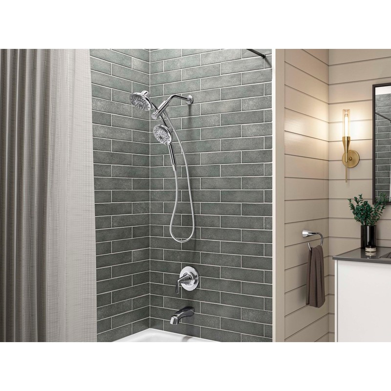 Freespin Bellerose 3-Spray 5.25 in. Dual Wall Mount Fixed and