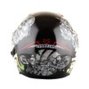 1Storm Motorcycle Open Face Fiber Glass Dual Visor Helmet Scooter