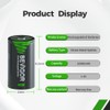 BEVIGOR Rechargeable D Batteries, High Capacity 10000mAh NiMH D Cell