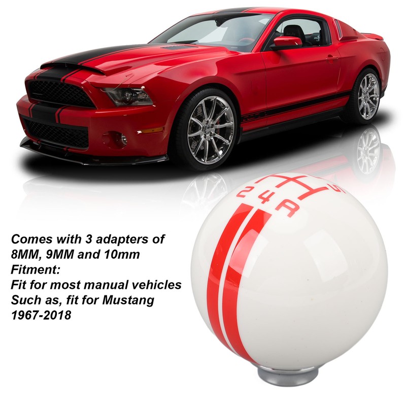 5 Speed Shift Knob Round Ball Manual Shift Knob with
