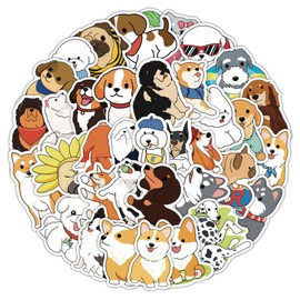 50pcs Stickers for Kids, Cute Cartoon Animal Waterproof Vinyl Decal for Teen Adult Girl Laptop Skateboard Water Bottle Phone Notebook Guitar Laptop (Cartoon Animals A)