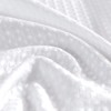 TOPICK White Kitchen Curtains 36 Inch Curtains Waffle Weave Textured