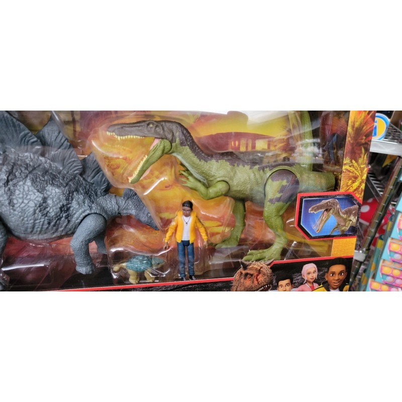 Jurassic World CAMP CRETACEOUS Adventure Set BARYONYX ANKYLOSAURUS BUMPY DARIUS