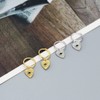 Heart Evil Eye Dangle Small Hoop Earrings for Women Girls